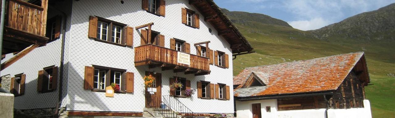 Gasthaus Alpenrose Juf Hotel Exterior photo